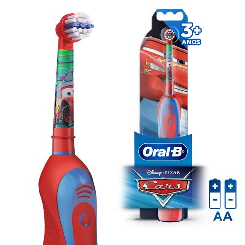 Escova Dental Elétrica Oral-B Disney Pixar Cars + 2 Pilhas AA