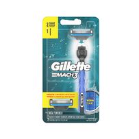 Aparelho de Barbear Gillette Mach3 Acqua-Grip + 2 Cargas