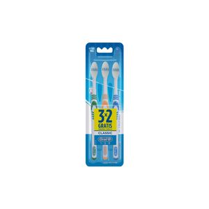 Escova Dental Oral-b Classic 1.2.3 3 Unidades