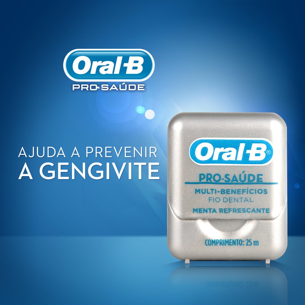 Fio Dental Oral B Pro-Saúde 25cm Multi-Benefícios