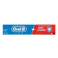 Creme Dental Oral-b 1.2.3 Anti Caries Menta Suave 70g