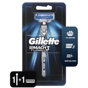 Aparelho De Barbear Gillette Mach3 Turbo Aloe Sensitive