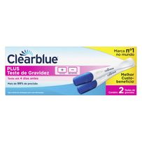 Teste De Gravidez Clearblue Plus 2 Unidades