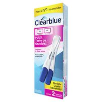 Teste De Gravidez Clearblue Plus 2 Unidades