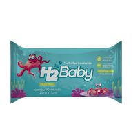 Toalha Umedecida H2 Baby Com Perfume 90 Unidades