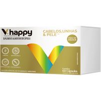 Suplemento Alimentar V.Happy Cabelos, Unhas E Pele 60 Cápsulas