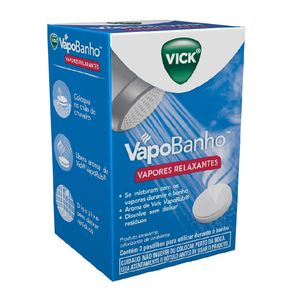 Vapores Relaxantes Vick Vapo Banho 3 Pastilhas