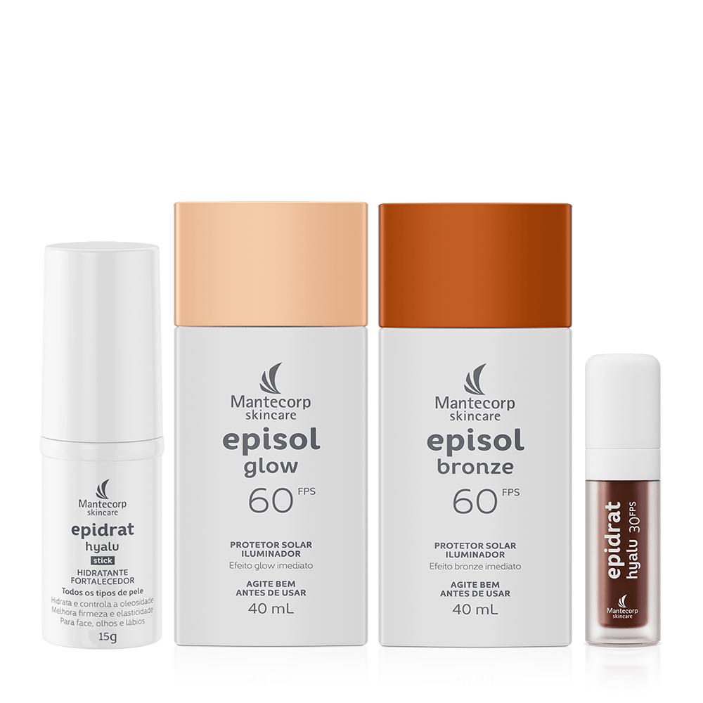 Kit Dermomake Glow & Bronze + Lip Oil - Choco