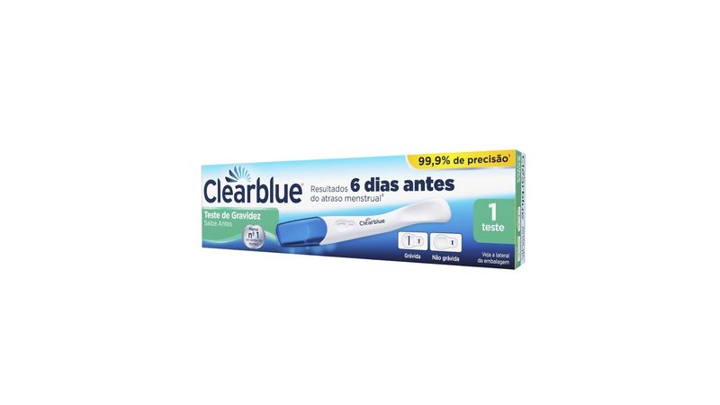 Teste De Gravidez Clearblue Saiba Antes 1 Unidade Drogaria Venancio