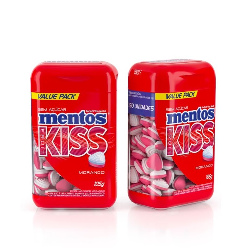 Pastilhas Mentos Morango 105g Drogaria Venancio 1151