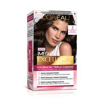 Tintura Loreal Imédia Excellence 3 - Castanho Escuro