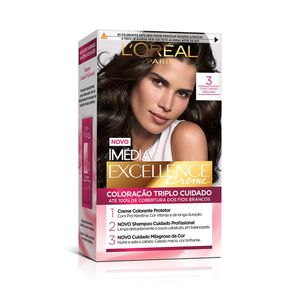 Tintura Loreal Imédia Excellence 3 - Castanho Escuro