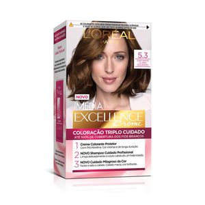 Tintura Loreal Imédia Excellence 5.3 - Castanho Claro Dourado