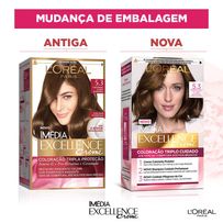 Tintura Loreal Imédia Excellence 5.3 - Castanho Claro Dourado