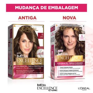 Tintura Loreal Imédia Excellence 6 - Louro Escuro