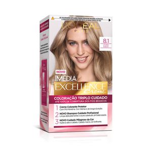 Tintura Loreal Imédia Excellence 8.1 - Louro Sueco