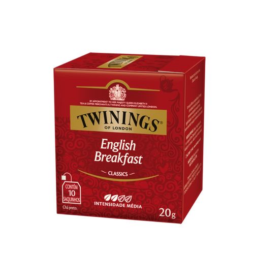 Chá Preto Twinings English Breakfast 10 Unidades 20g