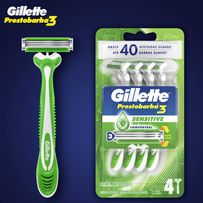 Aparelho De Barbear Gillette Prestobarba 3 Sensitive 4 Unidades