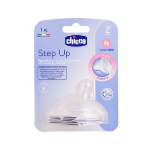 Bico Para Mamadeira Chicco Step Up Fluxo Médio +2 Meses 1 Unidade