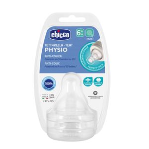 Bico Para Mamadeira Chicco Physio Anti Colic +6 Meses 2 Unidades
