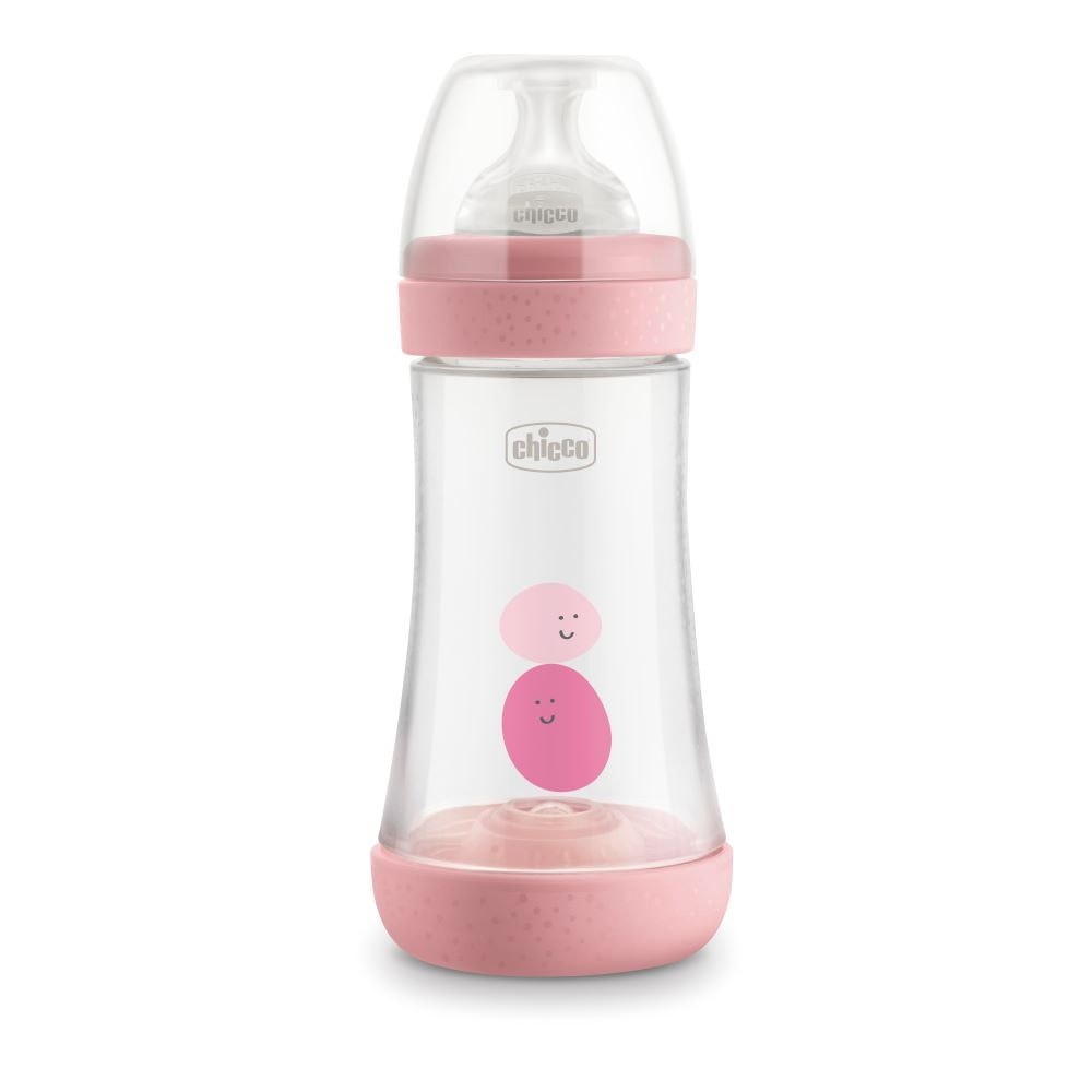 Mamadeira Chicco Perfect 5 Fluxo Médio Rosa 240ml
