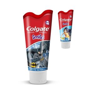 Gel dental Colgate Smiles Batman e Mulher Maravilha 100g