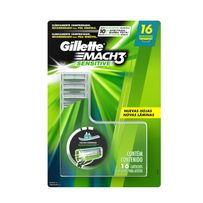 Carga Para Aparelho De Barbear Gillette March3 Sensitive 16 Unidades