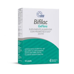 Suplemento Alimentar com Probiótico Lgg Bifilac GeFlora 14 Stick