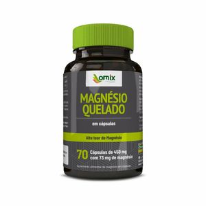 Magnésio Quelado 450mg Omix 70 Cápsulas