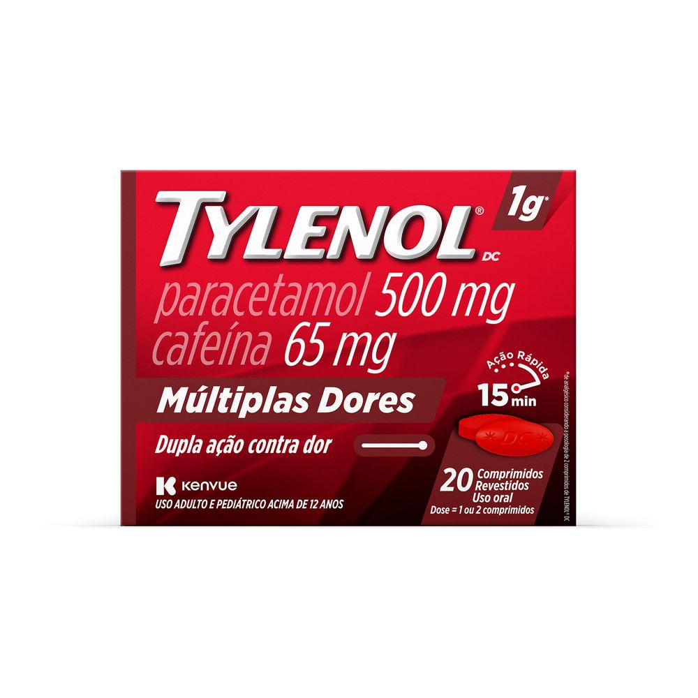 Tylenol Dc Multiplas Dores 20 Comprimidos