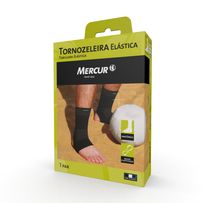 Tornozeleira Elastica Tamanho Pequeno Cor Preta