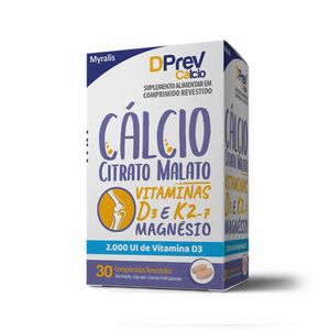 Suplemento Alimentar Dprev Cálcio 30 Comprimidos