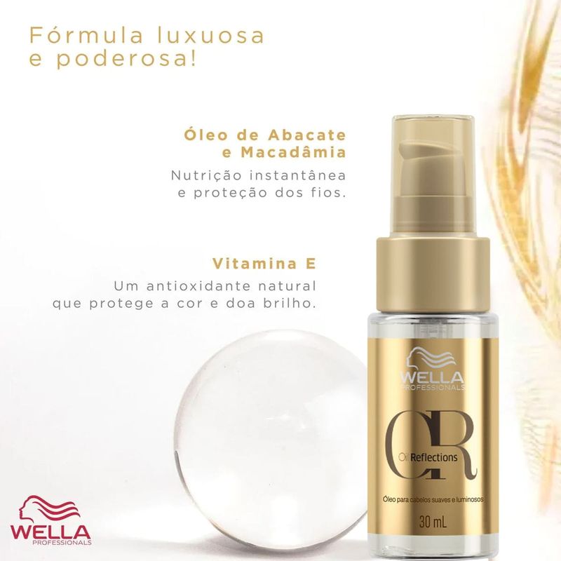 Wella Professionals Nutricurls - Shampoo 1L +Condicionador 1L +Máscara Capilar 500ml+Oil Reflections 30ml