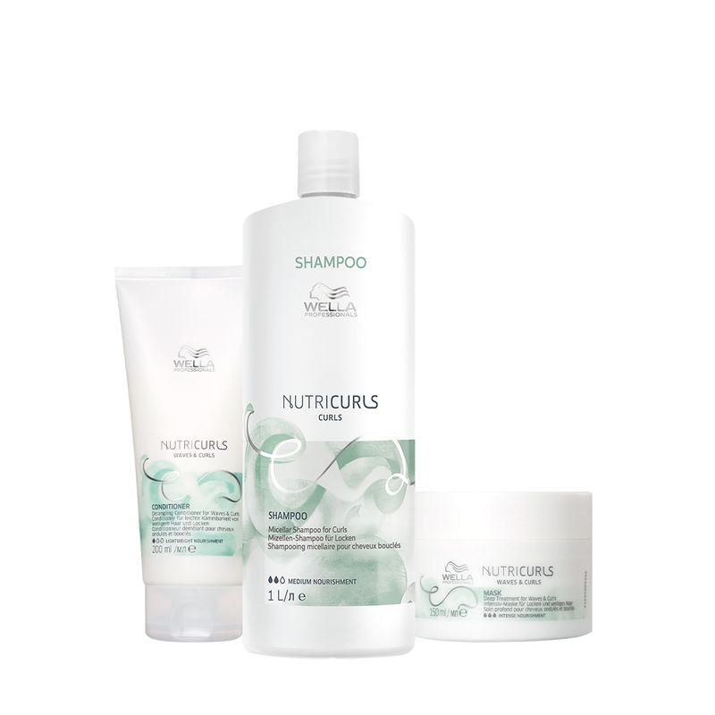 Kit Wella Professionals NutriCurls - Cachos em Equilíbrio (3 produtos)