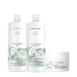 Kit Wella Professionals Nutricurls Shampoo+Condicionador 1L+Máscara 150ml (3 produtos)