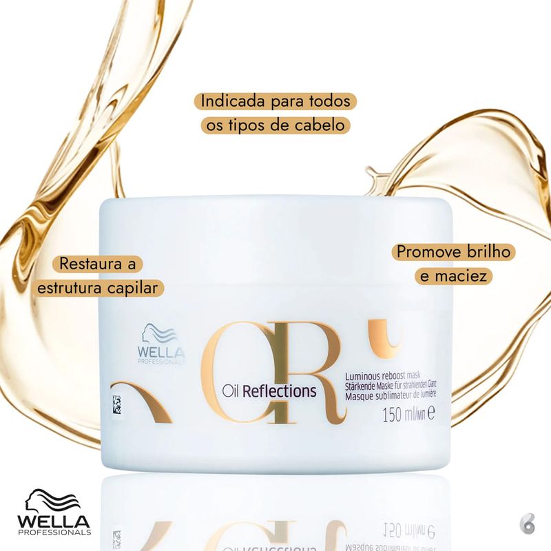 Kit Wella Professionals Oil Reflections Máscara 150 Extra (2 unidades)