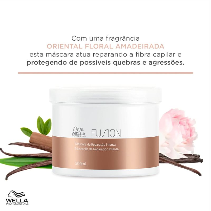 Kit Wella Professionals Fusion Shampoo Máscara Válvula Pump (3 produtos)