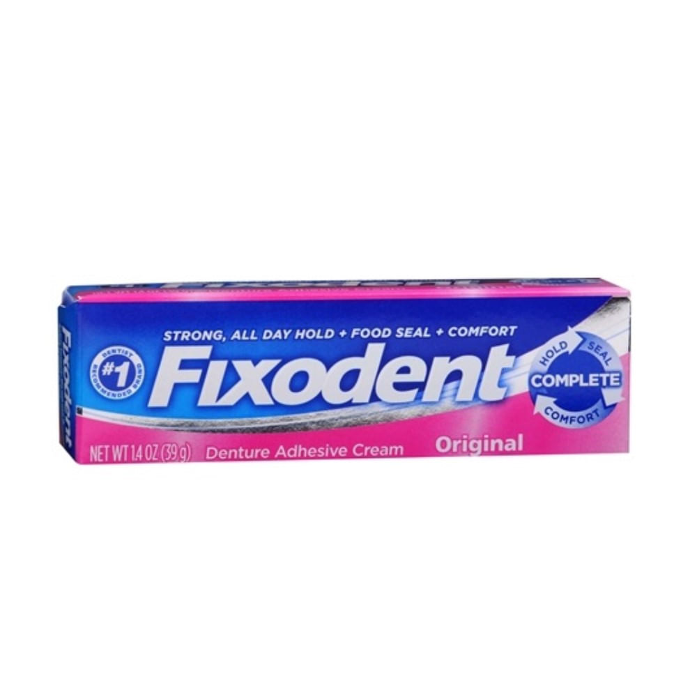 3X Fixodent Dental Adhesive Cream 40g -New