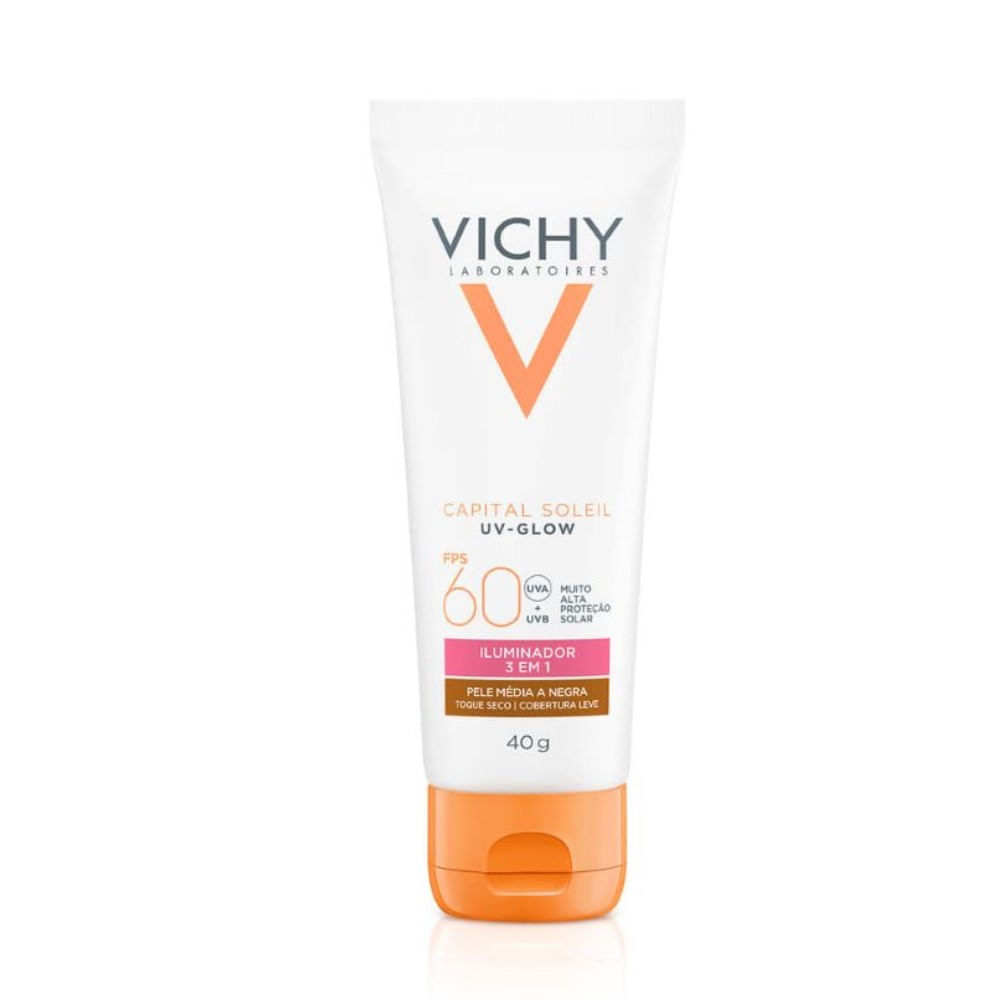 Brazil product data sample: Protetor Solar Facial Vichy Com Cor Capital Soleil Uv-glow Fps60 40g