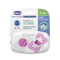 Chupeta Chicco Physio Light 6-16 Meses Rosa 2 Unidades