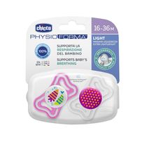 Chupeta Chicco Physio Light 16-36 Meses Rosa 2 Unidades