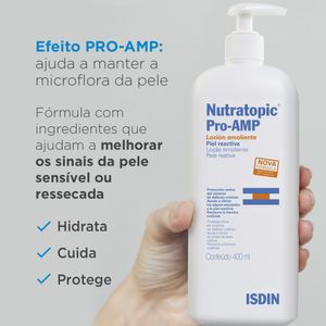 Hidratante Corporal Para Pele atópica ISDIN Nutratopic Pro- Amp 400ml