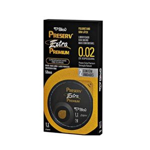 Preservativo Preserv Extra Premium Com 2 Unidades