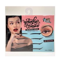 Delineador Adesivo That Girl Gatinho Clássico Preto Com 4 Pares