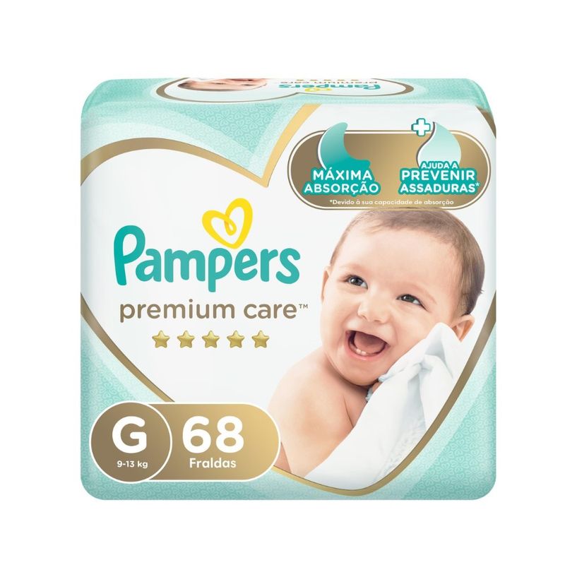 Fralda Pampers Premium Care G 68 Unidades - Drogaria Venancio