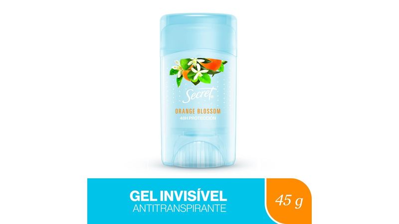 Secret Gel Invisible Desodorante Orange Blossom 45 G(A embalagem pode  variar)