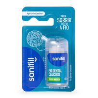 Fio Dental Sanifill Clássico Sabor Menta 100 Metros 1 Unidade
