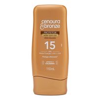 Protetor Solar Cenoura & Bronze Com Cor Fps15 110ml