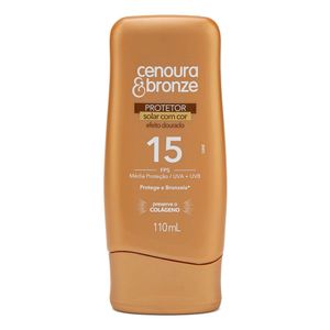 Protetor Solar Cenoura & Bronze Com Cor Fps15 110ml