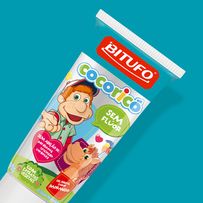 Gel Dental Bitufo Cocoricó Sem Flúor Sabor Morango 90g